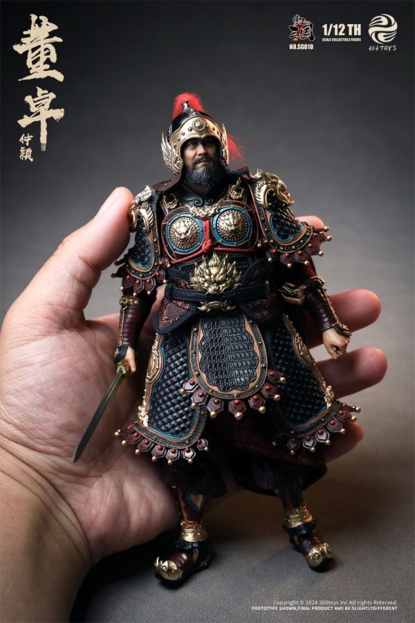 【史派克工廠】預購免運25年Q1 303TOYS 1/12 掌上三國 董卓 仲穎 單人版SG010 人馬旗版 1204 303TOYS 1/12 掌上三國 董卓 仲穎 單人版SG010 人馬旗版