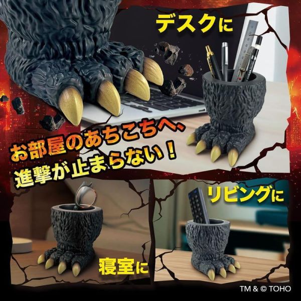 【史派克工廠】結單 免運26年10月 Folkart 哥吉拉的腳 造型筆筒 哥吉拉 0916 Folkart 哥吉拉的腳 造型筆筒 哥吉拉