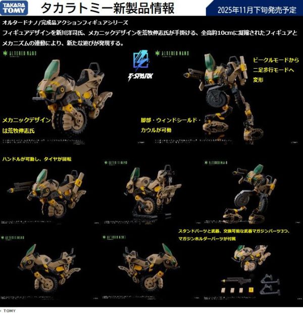 【史派克工廠】結單免運25年11月 TAKARATOMY ALTERED NANO AN-02 可動 0602 TAKARATOMY ALTERED NANO AN-02 可動