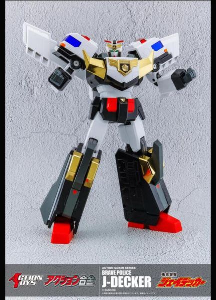 【史派克工廠 】結單免運25年10月 Action Toys 勇者警察 J-DECKER傑德卡 可動合金完成品 0212 Action Toys 勇者警察 可動合金完成品