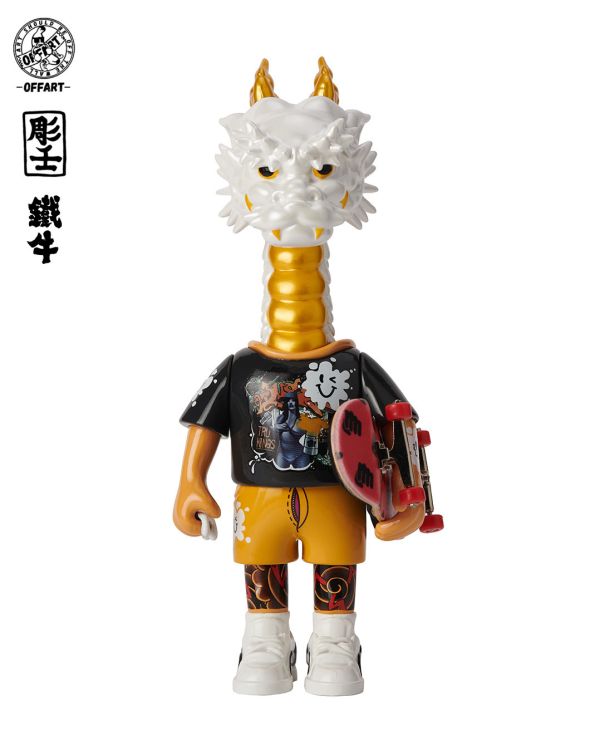 【史派克工廠】結單25年10月 OFF ART 人中之龍 鐵牛 白精汁龍 18cm 0728 OFF ART 人中之龍 鐵牛 白精汁龍 18cm