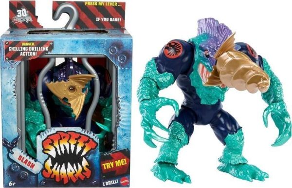【史派克工廠】現貨 美版 Mattel 鯊魚俠 30週年 大鑽頭 Slash 可動人偶 Mattel 鯊魚俠 30週年 大鑽頭 Slash 可動人偶