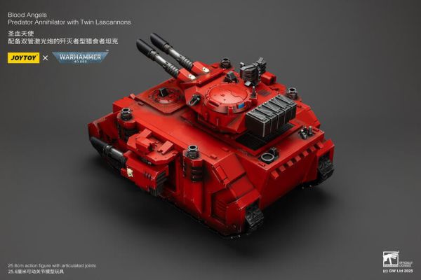 【史派克工廠】結單免運11月 joytoy暗源 1/18 戰錘40k聖血天使 殲滅者型掠食者坦克 雙管激光砲 0610 joytoy暗源 1/18 戰錘40k聖血天使 殲滅者型掠食者坦克 雙管激光砲