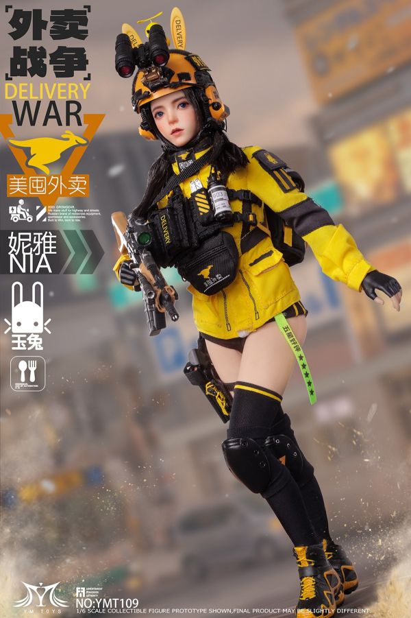 【史派克工廠】結單預購免運24年Q4 YMTOYS 1/6 外賣戰爭 美囤外賣騎手 妮雅NIA YMT109 0801 YMTOYS 1/6 外賣戰爭 美囤外賣騎手 妮雅NIA YMT109