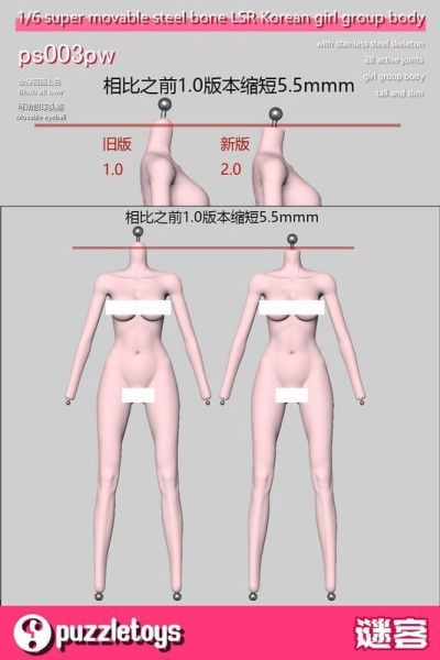【史派克工廠】結單 免運26年Q4 Puzzletoys 1/6 韓團 粉紅白肌色 有頭 / 無頭 0921 Puzzletoys 1/6 韓團 粉紅白肌色 有頭 / 無頭