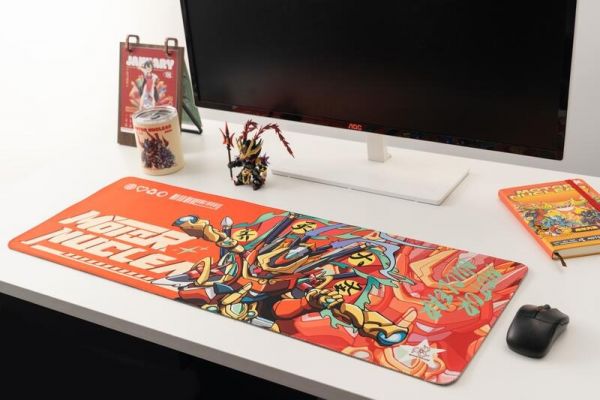 【史派克工廠】現貨免運 摩動核 全幅滑鼠墊 Q版 牛魔王 孫悟空 關羽 三款可選 80cm長 X0317 摩動核 滑鼠墊 Q版 牛魔王 孫悟空 關羽 三款可選