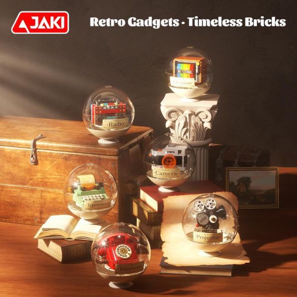 【史派克工廠】預購免運26年5月 佳奇 JAKI KJ013 復古電器積木盲盒 英文版 中盒6入 0507 佳奇 JAKI KJ013 復古電器積木盲盒 英文版 中盒6入