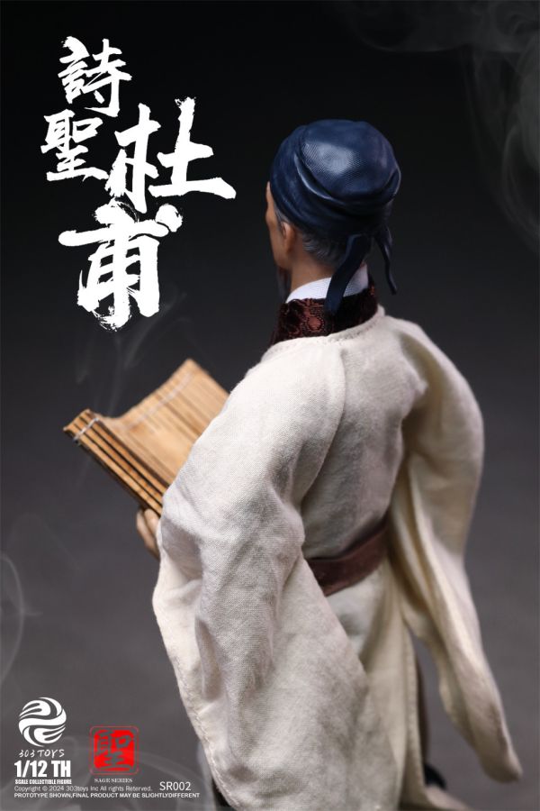 【史派克工廠】結單免運25年Q1 303TOYS 1/12聖人系列 詩聖 杜甫 標準版SR002 騎驢子寄京版 1120 303TOYS 1/12聖人系列 詩聖 杜甫 標準版SR002 騎驢子寄京版