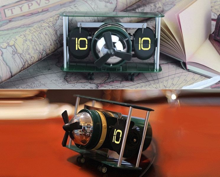 【史派克工廠】預購免運26年1月 MIDCLOCK 桌面自動翻頁時鐘 飛機經典款 12小時制 4色 1224 MIDCLOCK 桌面自動翻頁時鐘 飛機經典款 12小時制 4色