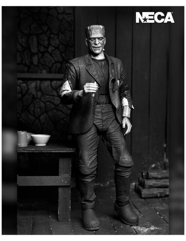 【史派克工廠】結單預購25年1月 NECA 環球怪物 科學怪人 黑白版 8吋 可動人偶 0913 NECA 環球怪物 科學怪人 黑白版 8吋 可動人偶