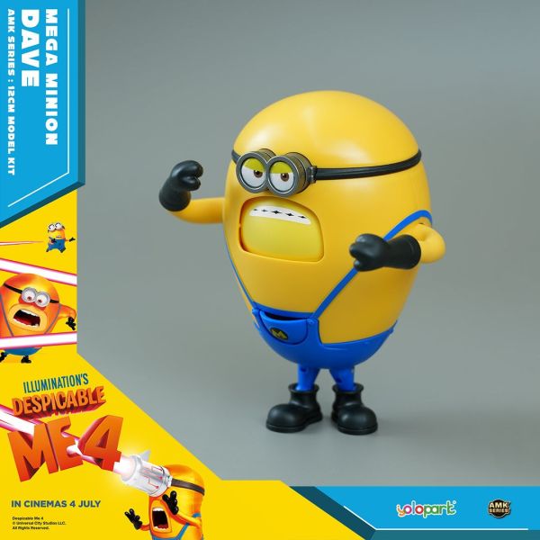 【史派克工廠】現貨 yolopark AMK 神偷奶爸4 小小兵 SUPERDAVE 12cm AMK 神偷奶爸4 SUPERDAVE 12cm yolopark 小小兵