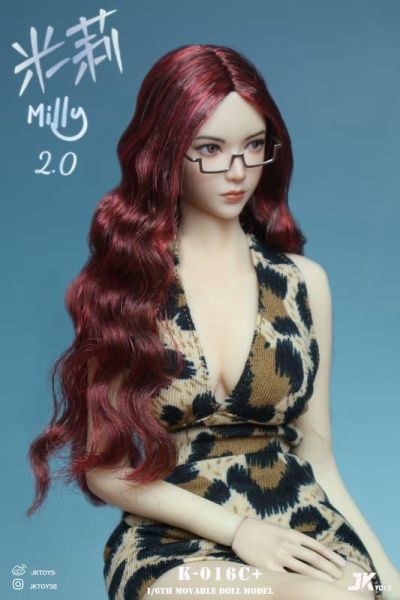【史派克工廠】預購免運Q3 JKTOYS 1/6 米莉 Milly2.0頭雕+眼鏡 K-016ABCD+ 4款 0612 JKTOYS 1/6 米莉 Milly2.0頭雕+眼鏡 K-016ABCD+ 4款