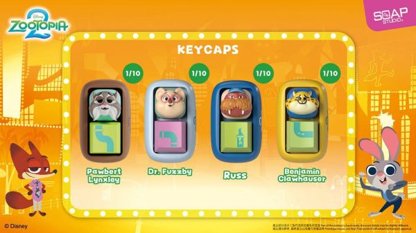 【史派克工廠】預購免運Q2 野獸國 SOAP STUDIO 迪士尼 動物方城市 鍵盤按鍵 盲盒 一中盒10入 1213 野獸國 SOAP STUDIO 迪士尼 動物方城市 鍵盤按鍵 盲盒 一中盒10入