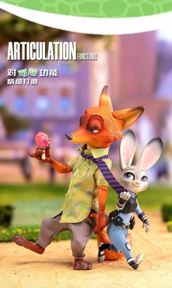 【史派克工廠】結單免運25年Q4 POPMART泡泡瑪特 共鳴GONG 動物方城市 尼克 茱蒂 可動人偶 0807 POPMART泡泡瑪特 共鳴GONG 動物方城市 尼克 茱蒂 可動人偶