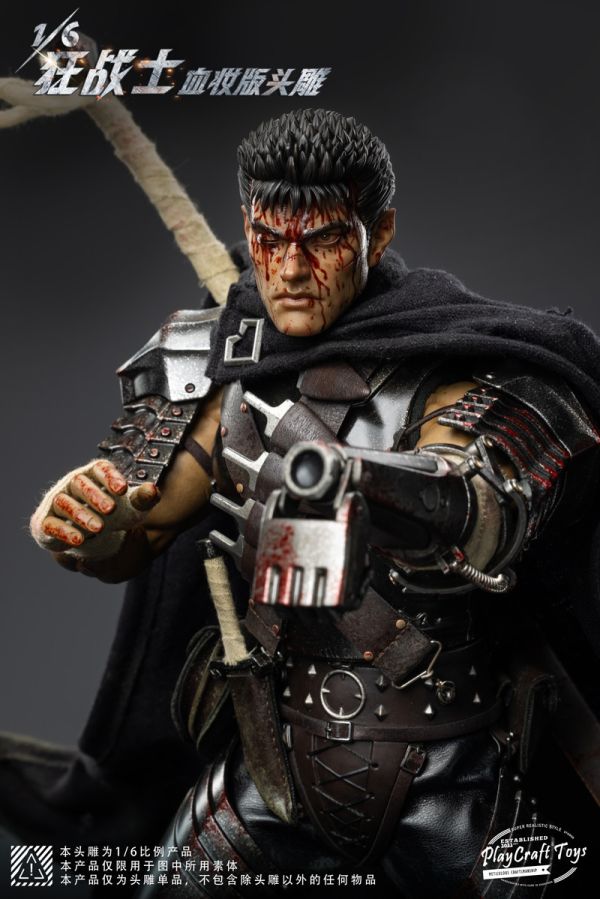 【史派克工廠】結單免運25年Q3 Play Craft 狂戰士頭雕 1/6 血妝版/正常版 1/12 正常版 0411 Play Craft 狂戰士頭雕 1/6 血妝版/正常版 1/12 正常版