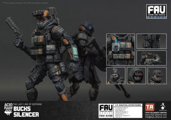 【史派克工廠】結單 預購4月 TOYS ALLIANCE 酸雨戰爭 Acid Rain FAV-A100 公鹿滅聲者 1009 TOYS ALLIANCE 酸雨戰爭 Acid Rain FAV-A100 公鹿滅聲者