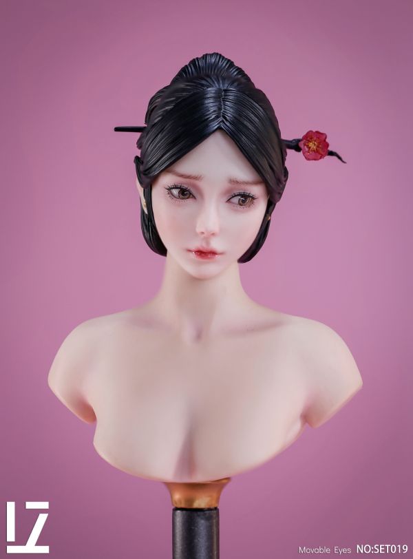 【史派克工廠】結單免運25年Q2 LZ TOYS 1/6 古裝女子 憐 可動眼女頭雕 SET019 1008 LZ TOYS 1/6 古裝女子 憐 可動眼女頭雕 SET019