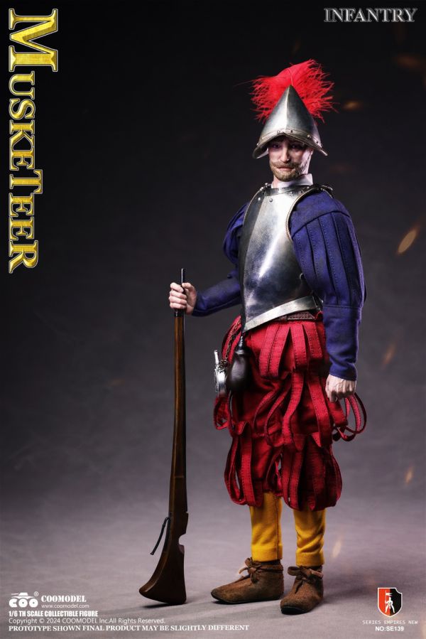 【史派克工廠】結單免運25年Q2 COOMODEL 1/6 帝國系列 西班牙征服者白銅版 火槍步兵長 火槍步兵 1227 COOMODEL 1/6 帝國系列 西班牙征服者白銅版 火槍步兵長 火槍步兵