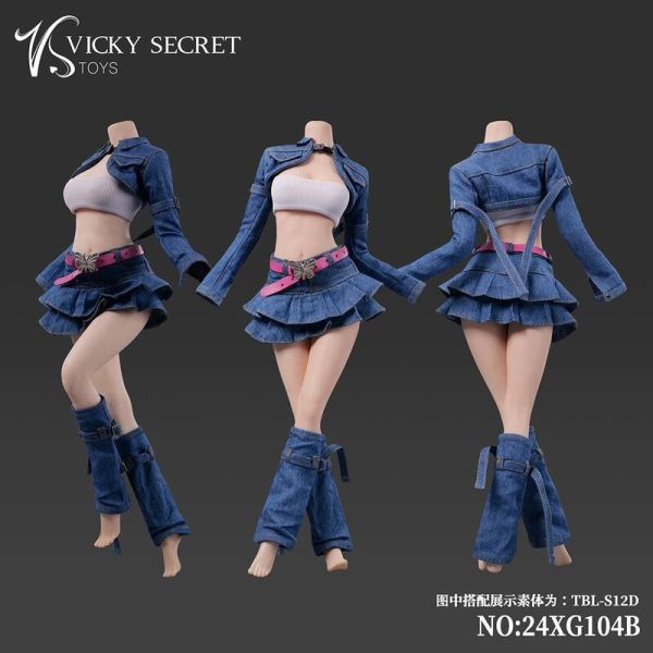 【史派克工廠】結單25年Q3 VSTOYS 1/6 潮流牛仔套裝 服飾24XG104AB 105AB 共4款 0328 VSTOYS 1/6 潮流牛仔外套 服飾24XG104AB 105AB 共4款