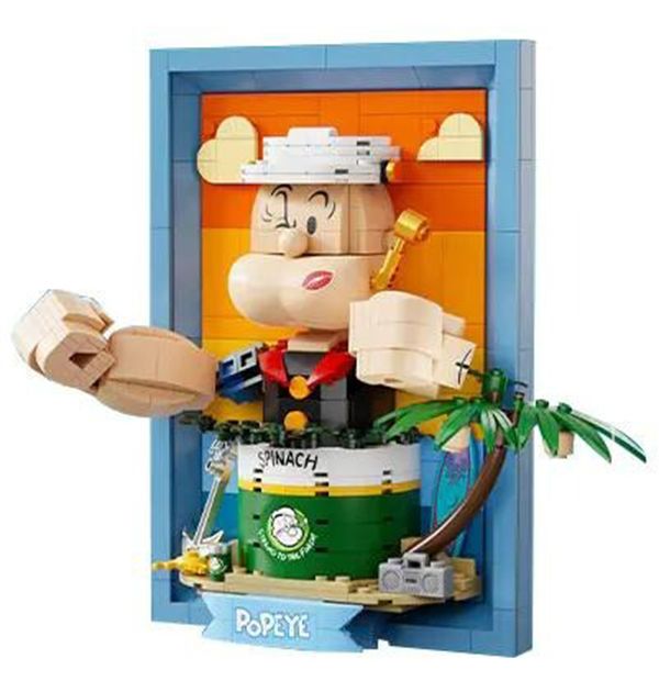 【史派克工廠】結單 預購23年8月 拼奇 大力水手 卜派 立體畫 收藏積木 86403 0629 拼奇 大力水手 卜派 立體畫 收藏積木 86403