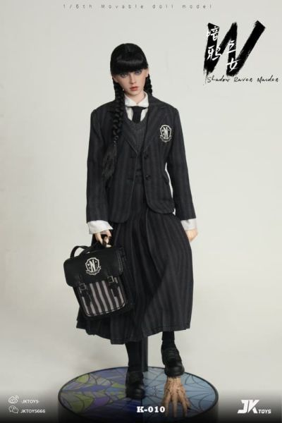 【史派克工廠】預購免運25年Q4 JKTOYS 1/6 暗鴉之女星期三cosplay版 K-010 可動人偶 0907 JKTOYS 1/6 暗鴉之女星期三cosplay版 K-010 可動人偶
