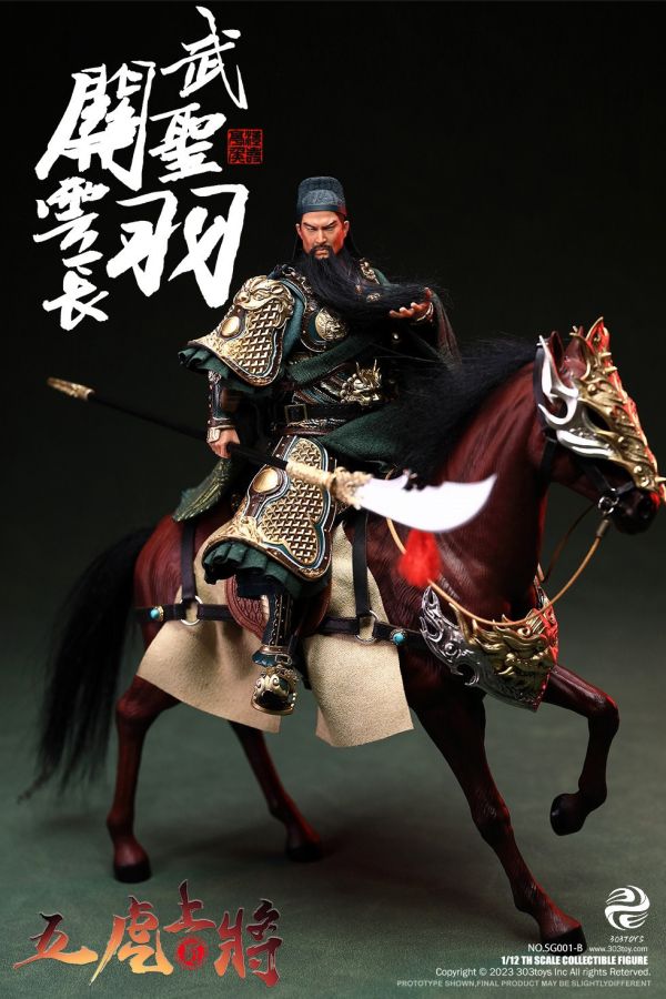 【史派克工廠】結單 預購Q2 303TOYS 1/12 掌上三國 關羽雲長 豪華單人 SG001 & 人馬旗版 1215 303TOYS 1/12 掌上三國 關羽雲長 豪華單人 SG001 & 人馬旗版