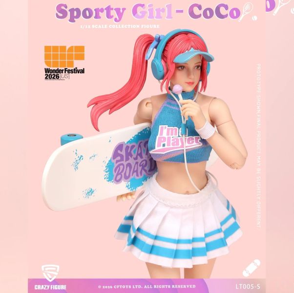 【史派克工廠】結單免運26年Q4 CFTOYS 26WF 美國限定 運動少女 可可 1/12 可動人偶 0427 CFTOYS 26WF 美國限定 運動少女 可可 1/12 可動人偶