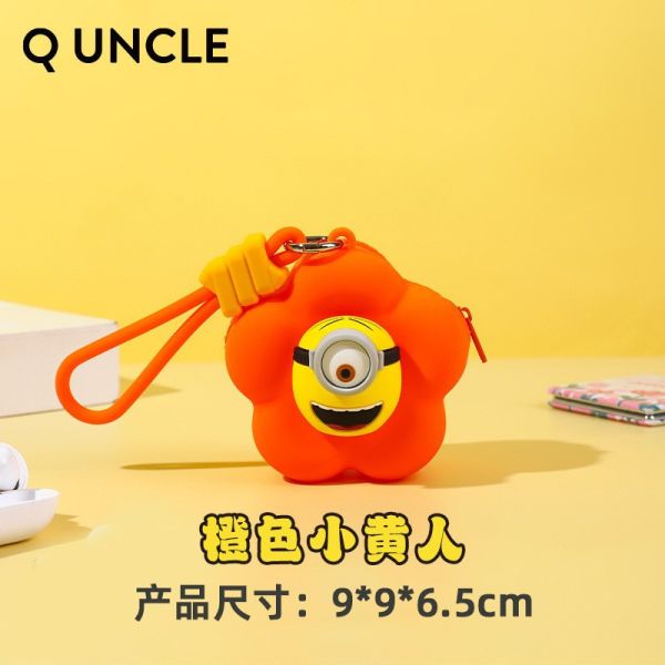 【史派克工廠】預購免運26年2月 小小兵 花朵迷你包 矽膠收納包 耳機包 小物收納包 4色 0113 小小兵 花朵迷你包 矽膠收納包 耳機包 小物收納包 4色