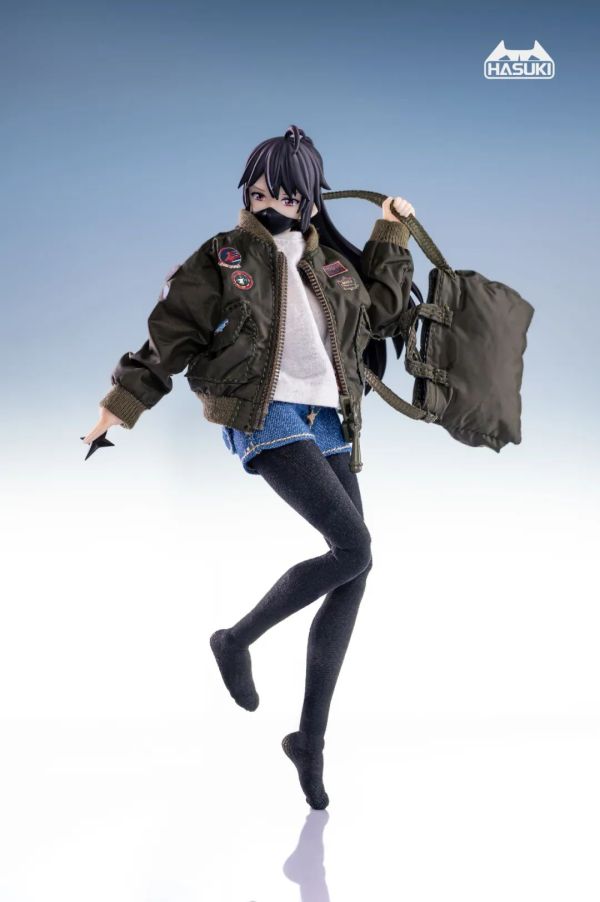【史派克工廠】預購免運25年12月 HASUKI 神貓跳動 1/12人偶服裝配件 CS007 空軍夾克套裝 不含人偶 1009 HASUKI 1/12人偶服裝配件 CS007 空軍夾克套裝 不含人偶