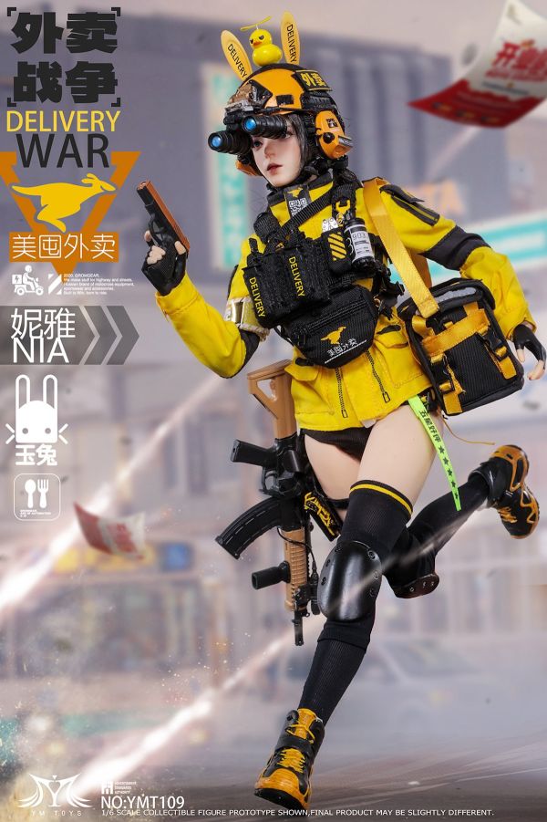 【史派克工廠】結單預購免運24年Q4 YMTOYS 1/6 外賣戰爭 美囤外賣騎手 妮雅NIA YMT109 0801 YMTOYS 1/6 外賣戰爭 美囤外賣騎手 妮雅NIA YMT109
