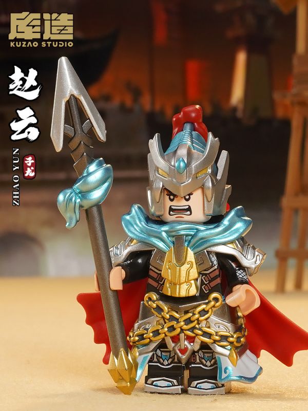 【史派克工廠】現貨 庫造工作室 三國 蜀國 趙雲 五虎將 樂高相容人偶 收藏款積木 1229 庫造工作室 三國 蜀國 趙雲 五虎將 樂高相容人偶