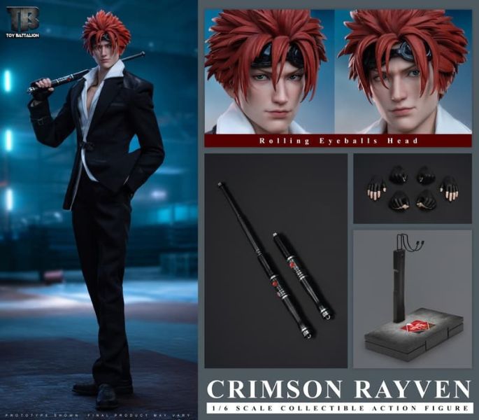 【史派克工廠】預購免運26年Q1 TOYS BATTALION 1/6 緋紅雷文 可動人偶 TB029 0121 TOYS BATTALION 1/6 緋紅雷文 可動人偶 TB029