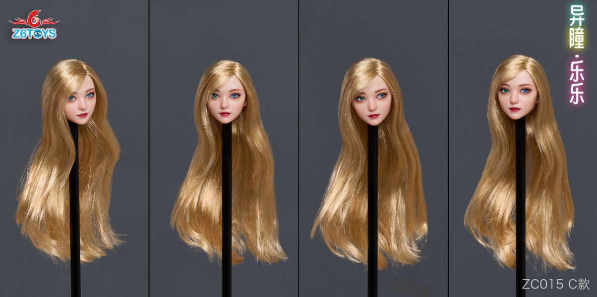 【史派克工廠】結單免運25年1月 Z6TOYS 1/6 異瞳可動眼美女頭雕 樂樂 ZC015A 共7款 0115 Z6TOYS 1/6 異瞳可動眼美女頭雕 樂樂 ZC015A 共7款