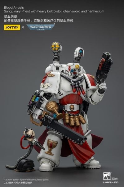 【史派克工廠】結單25年9月 JOYTOY 聖血天使 配備重型爆矢手槍 鏈鋸劍和醫療儀的聖血祭司 1/18 0808 JOYTOY 聖血天使 配備重型爆矢手槍 鏈鋸劍和醫療儀的聖血祭司 1/18