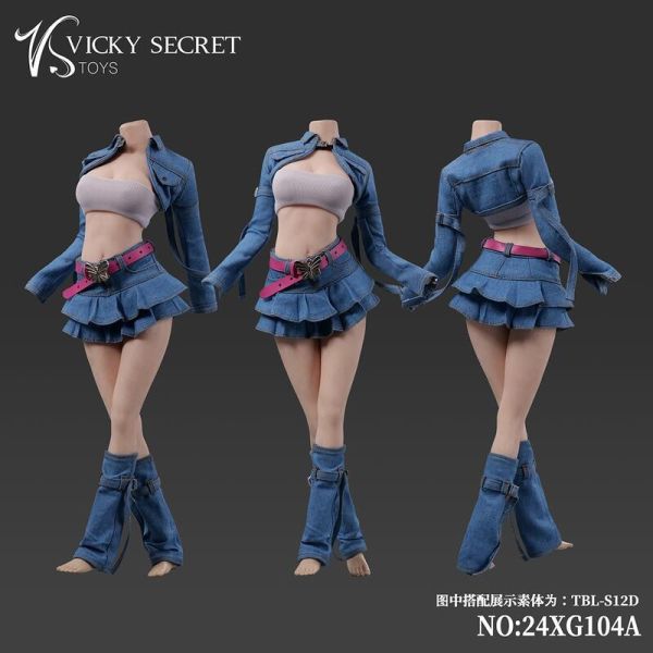 【史派克工廠】結單25年Q3 VSTOYS 1/6 潮流牛仔套裝 服飾24XG104AB 105AB 共4款 0328 VSTOYS 1/6 潮流牛仔外套 服飾24XG104AB 105AB 共4款