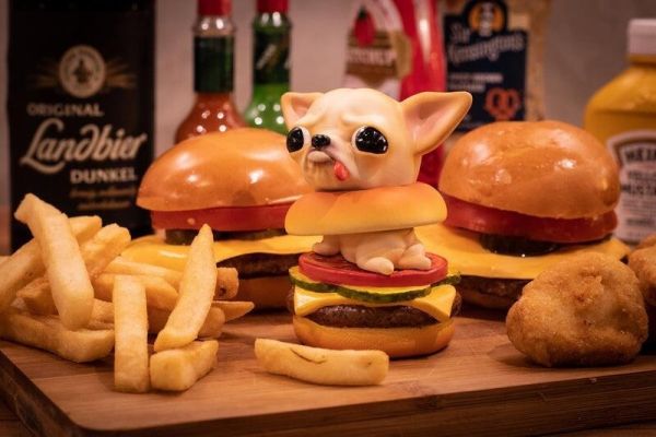 【史派克工廠】 結單 預購23年Q3 bid Toys 粗豬食堂 吉式漢堡 吉娃娃堡 吉娃娃 9cm 0615 bid Toys 粗豬食堂 吉式漢堡 吉娃娃堡 吉娃娃 9cm