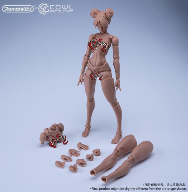 【史派克工廠】預購25年Q4 Romankey X COWL 1/12 超可動少女素體 三種 膚色 白色 褐色 0722 Romankey X COWL 1/12 超可動少女素體 三種 膚色 白色 褐色