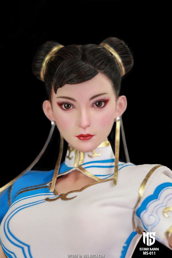 【史派克工廠】結單免運25年Q1 STAR MAN 1/6 快打旋風 春麗 女格鬥家 藍色雲紋白旗袍版MS-011 1112 STAR MAN 1/6 快打旋風 春麗 女格鬥家 藍色雲紋白旗袍版MS-011