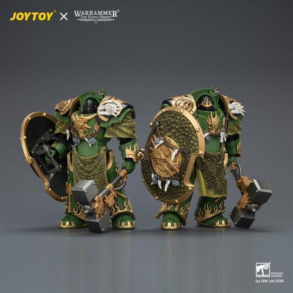【史派克工廠】預購免運26年9月 joytoy暗源 火龍終結者1 2 配備雷錘與龍鱗風暴盾火蜥蜴 戰鎚 40K 0713 joytoy暗源 火龍終結者1 2 配備雷錘與龍鱗風暴盾火蜥蜴 戰鎚 40K