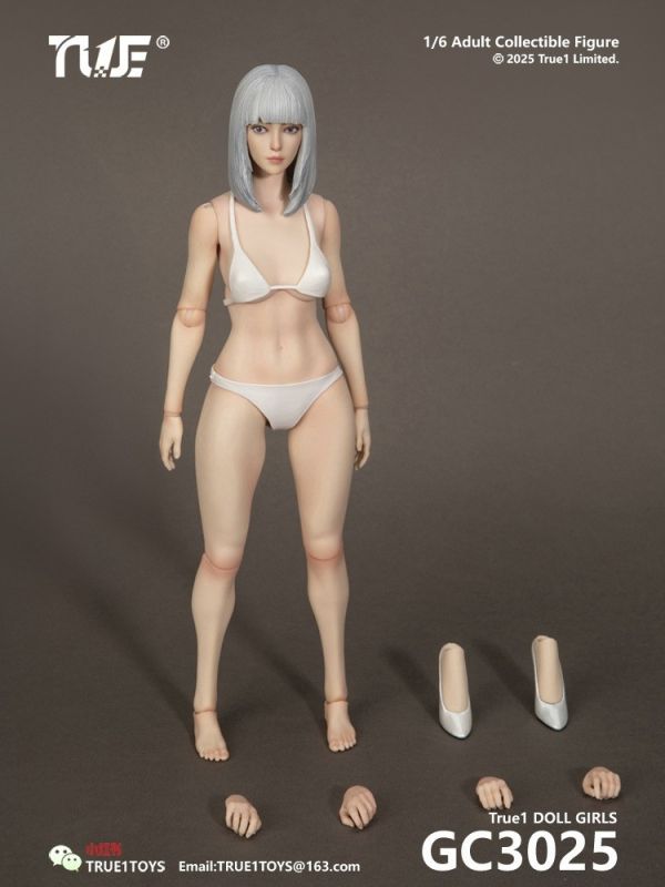 【史派克工廠】預購免運26年Q1 True1Toys 1/6 關節可動女人偶 基礎套組 GC3025 1023 True1Toys 1/6 關節可動女人偶 基礎套組 GC3025