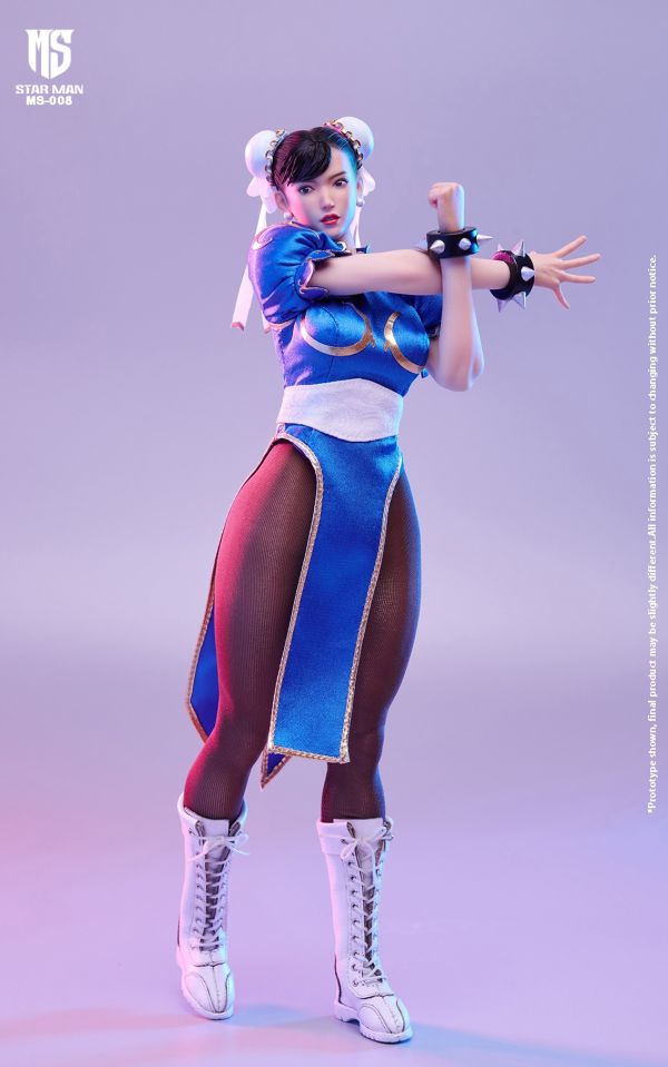 【史派克工廠】結單 預購免運24年10月 STAR MAN 1/6 女格鬥家 再版 MS-008A藍色旗袍版 & MS-008B藍色緊身連身 0619 STAR MAN 1/6 女格鬥家 再版 MS-008A藍色旗袍版 & MS-008B藍色緊身連身