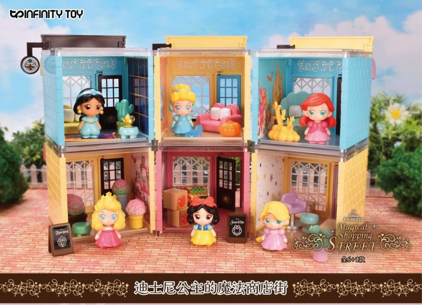 【史派克工廠】現貨 免運 Infinity Toy 迪士尼公主的魔法商店街 盲盒 一中盒6入 10公分 0207 Infinity 迪士尼公主的魔法商店街 盲盒 一中盒6入