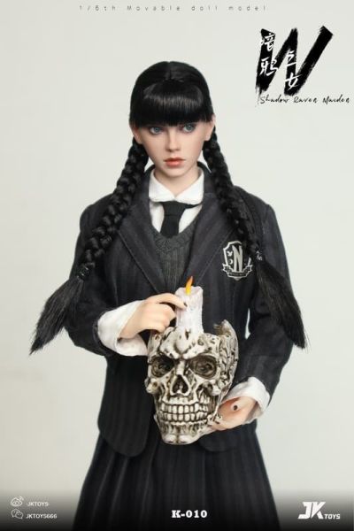 【史派克工廠】預購免運25年Q4 JKTOYS 1/6 暗鴉之女星期三cosplay版 K-010 可動人偶 0907 JKTOYS 1/6 暗鴉之女星期三cosplay版 K-010 可動人偶