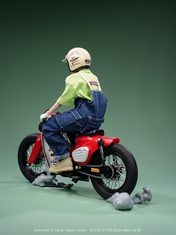【史派克工廠】結單 免運11月 trickyMan12 1/6 CUB摩托車+煙塵特效件 套裝 共7款 0922 trickyMan12 1/6 CUB摩托車+煙塵特效件 套裝 共7款