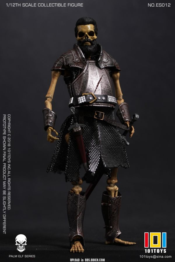 【史派克工廠】結單免運25年Q1 101TOYS 1/12 掌上精靈系列 骷髏中世紀 騎士ABC ES010 1213 101TOYS 1/12 掌上精靈系列 骷髏中世紀 騎士ABC ES010
