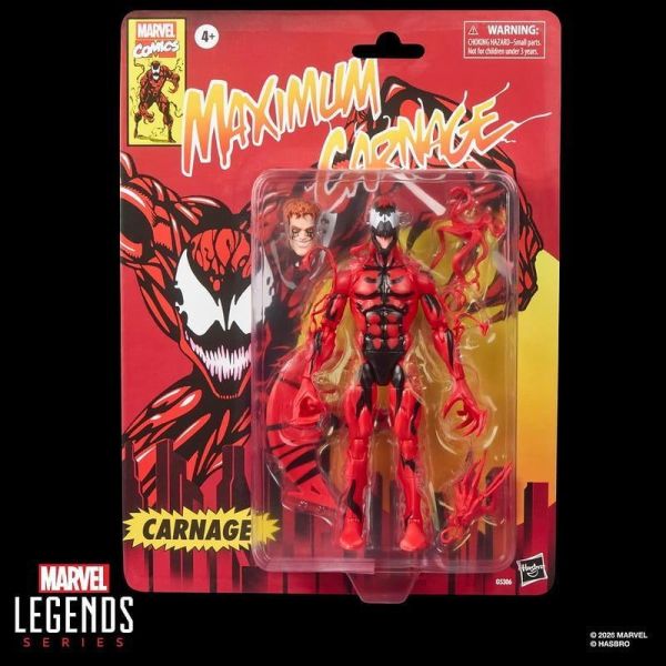 【史派克工廠】預購26年12月 孩之寶 漫威 傳奇6吋復古人物 Carnage 屠殺 1109 孩之寶 漫威 傳奇6吋復古人物 Carnage 屠殺
