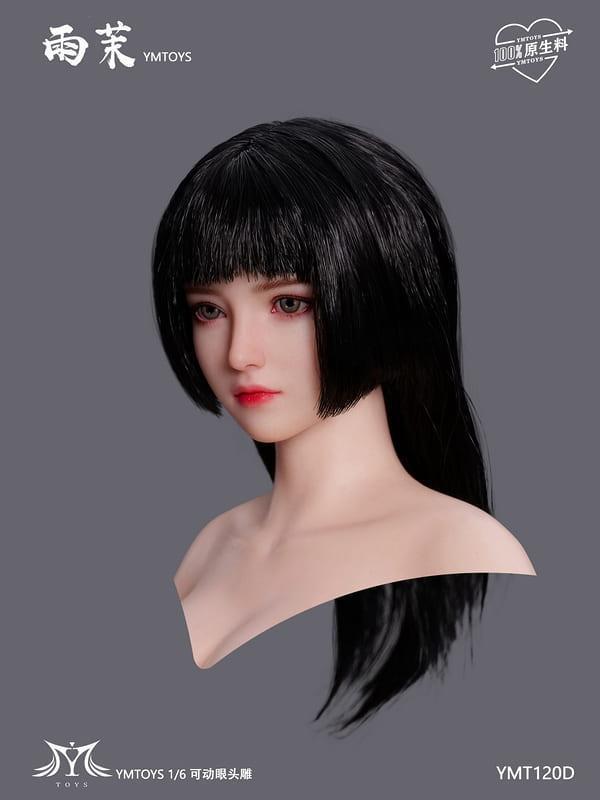 【史派克工廠】預購免運27年Q1 YMTOYS 1/6 雨茉 高仿真植髮女頭雕 YMT120ABCD 共4款 0716 YMTOYS 1/6 雨茉 高仿真植髮女頭雕 YMT120ABCD 共4款