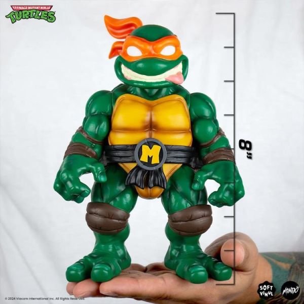 【史派克工廠】結單 預購24年11月 美版 MONDO 忍者龜 米開朗基羅 柳丁花 PVC 20CM 0628 美版 MONDO 忍者龜 米開朗基羅 柳丁花 PVC 20CM