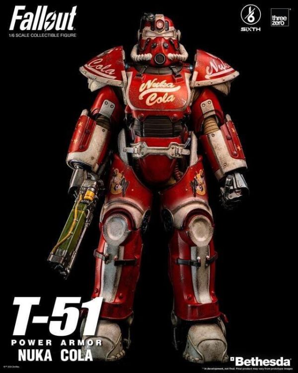 【史派克工廠】結單24年Q3 THREEZERO 異塵餘生 T-51 核子可樂動力裝甲 36.8cm 可動人偶 訂 0603 THREEZERO 異塵餘生 T-51 核子可樂動力裝甲 36.8cm 可動人偶 訂