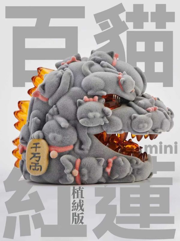 【史派克工廠】預購免運25年Q4 OFFART 百貓紅蓮 Mini 迷你 招財頭雕 植絨版 0929 OFFART 百貓紅蓮 Mini 迷你 招財頭雕 植絨版